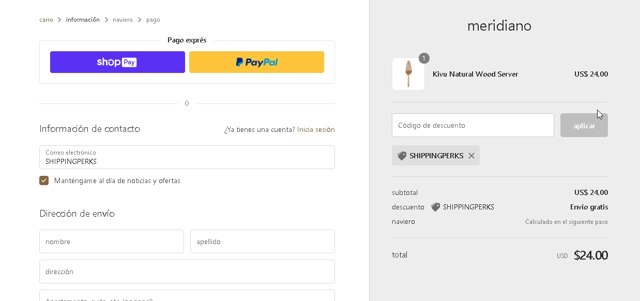 Meridian checkout page showing Meridian promo code box | Screenshot taken by SimplyCodes community member on Jul 16, 2021