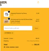 Meriwether Farms coupon verification screenshot