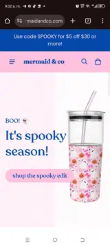 Spooky coupon verification screenshot