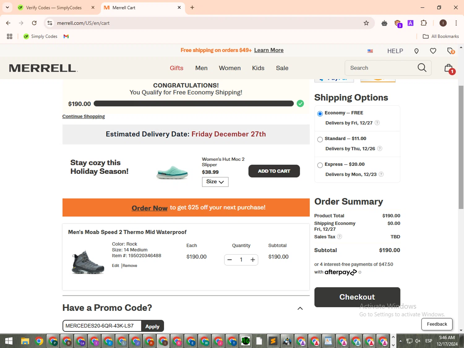 Promo merrell best sale