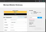 Merriam Webster coupon verification screenshot
