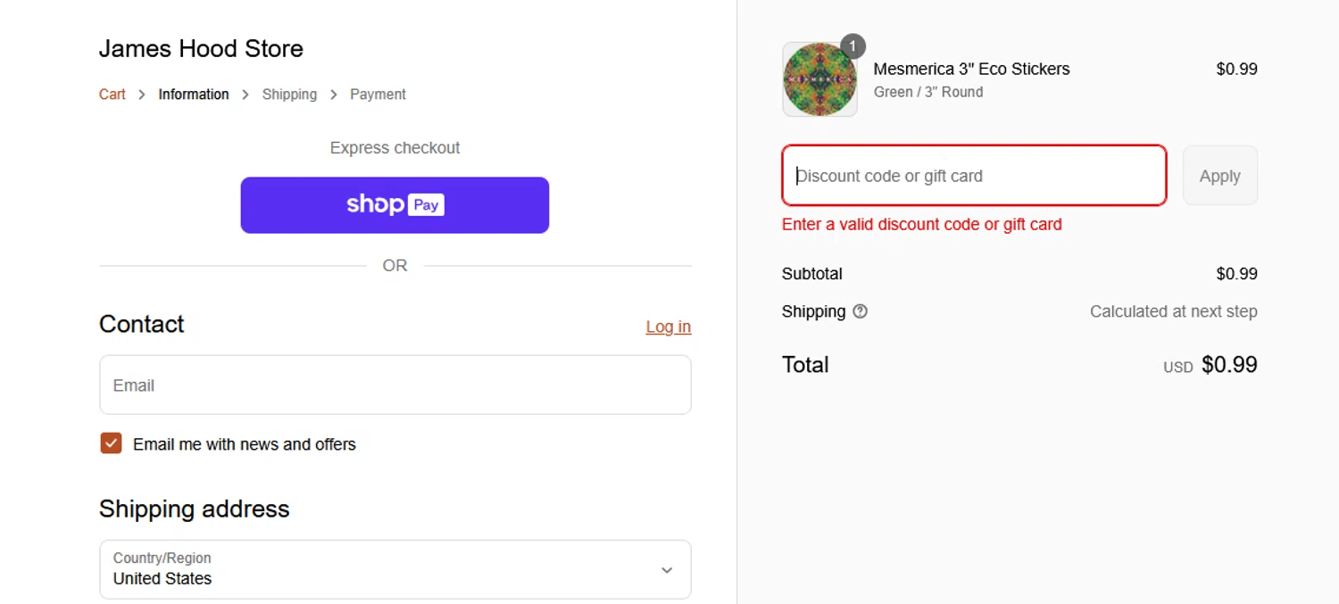 Mesmerica promo code screenshot showing code MEG10 applied at Mesmerica checkout page. Uploaded by SimplyCodes community member BLUEBLASTOISE on Jul 24, 2025