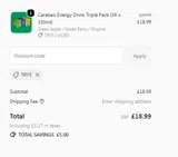 try5 coupon verification screenshot