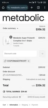 COUPONMAESTROOFF coupon verification screenshot