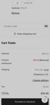 pedritojose coupon verification screenshot