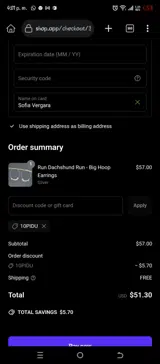 10PIDU coupon verification screenshot