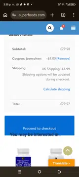 josecohen coupon verification screenshot