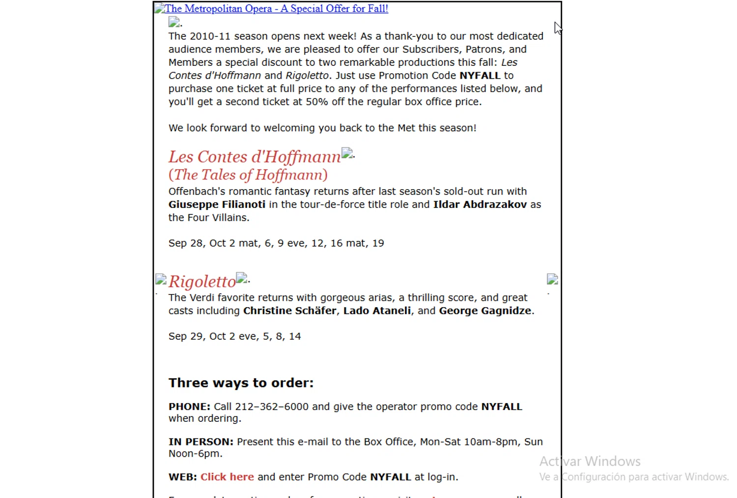 Metropolitan Opera Promo Codes - 50% Off May 2026