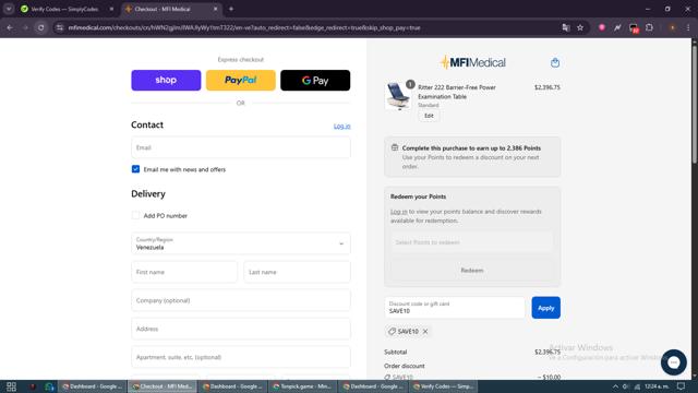 MFI Medical checkout page showing MFI Medical discount code box | Screenshot taken by SimplyCodes community member on Sep 7, 2025