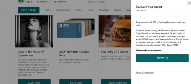 MGM Grand checkout page showing MGM Grand promo code box | Screenshot taken by SimplyCodes community member on Feb 11, 2022