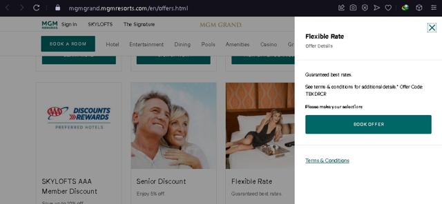 MGM Grand checkout page showing MGM Grand promo code box | Screenshot taken by SimplyCodes community member on Feb 12, 2022