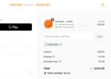 Modern House Numbers coupon verification screenshot