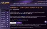 Miami Club Casino coupon verification screenshot