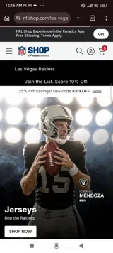 Miami Dolphins coupon verification screenshot