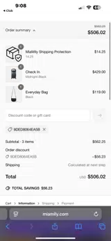 9DED8064EA5B coupon verification screenshot
