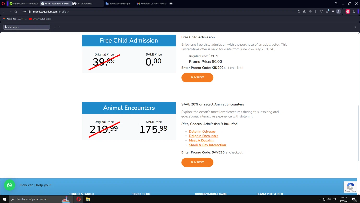how to use Miami Seaquariums coupons