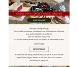NEWOPENING coupon verification screenshot