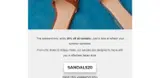 sandals20 coupon verification screenshot