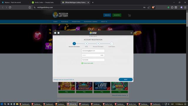 Michigan Lottery checkout page showing Michigan Lottery promo code box | Screenshot taken by SimplyCodes community member on Aug 28, 2025