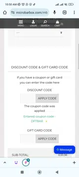 DFTBAR coupon verification screenshot