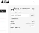 Micro Gainz coupon verification screenshot