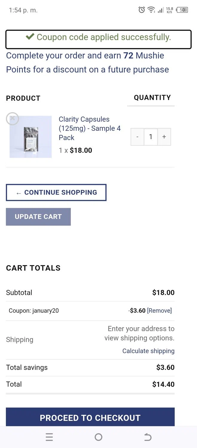 Microgenix coupon code screenshot showing code JANUARY20 applied at Microgenix checkout page. Uploaded by SimplyCodes community member MoneyRanger9663 on Jan 16, 2026