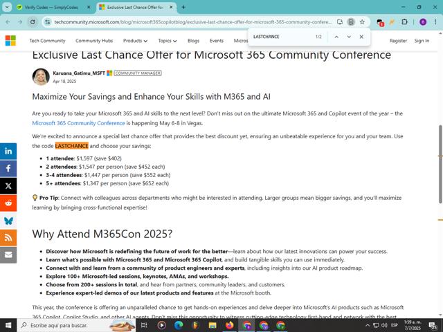 Microsoft Store checkout page showing Microsoft Store promo code box | Screenshot taken by SimplyCodes community member on Jul 7, 2025
