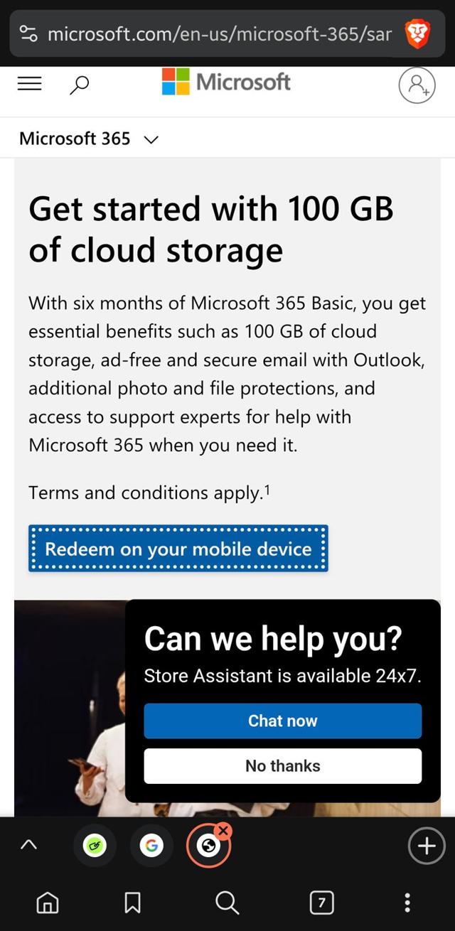 Microsoft Store checkout page showing Microsoft Store promo code box | Screenshot taken by SimplyCodes community member on Sep 5, 2025