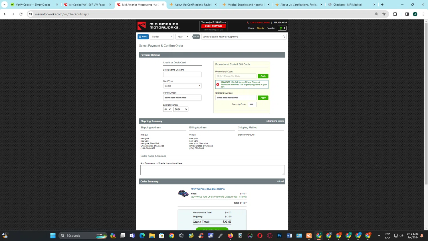 how to use Mid America Motorworks coupons