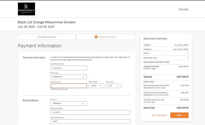 where to use Midsummer Scream promo code box