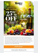 WINE25 coupon verification screenshot