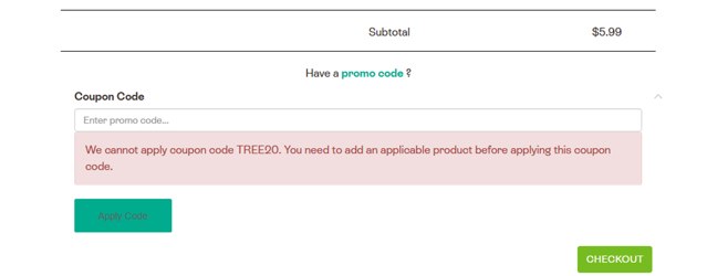 MightyNest checkout page showing MightyNest promo code box | Screenshot taken by SimplyCodes community member on Mar 28, 2025