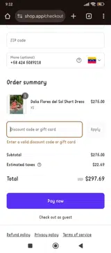 SUMMER20 coupon verification screenshot