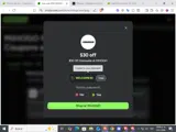 WELCOME30 coupon verification screenshot