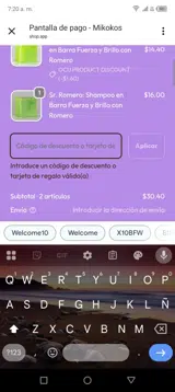 Mikokos coupon verification screenshot