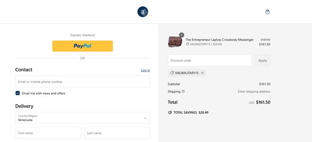 Military.com checkout page showing Military.com discount code box | Screenshot taken by SimplyCodes community member on Mar 3, 2025