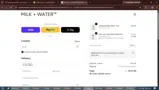 MILK & WATER coupon verification screenshot