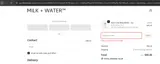 MILK & WATER coupon verification screenshot