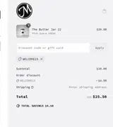 Milkhouse Candle Company coupon verification screenshot