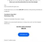 Milkman Grooming Co coupon verification screenshot