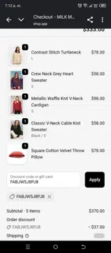 FABJW5J8PJ8 coupon verification screenshot