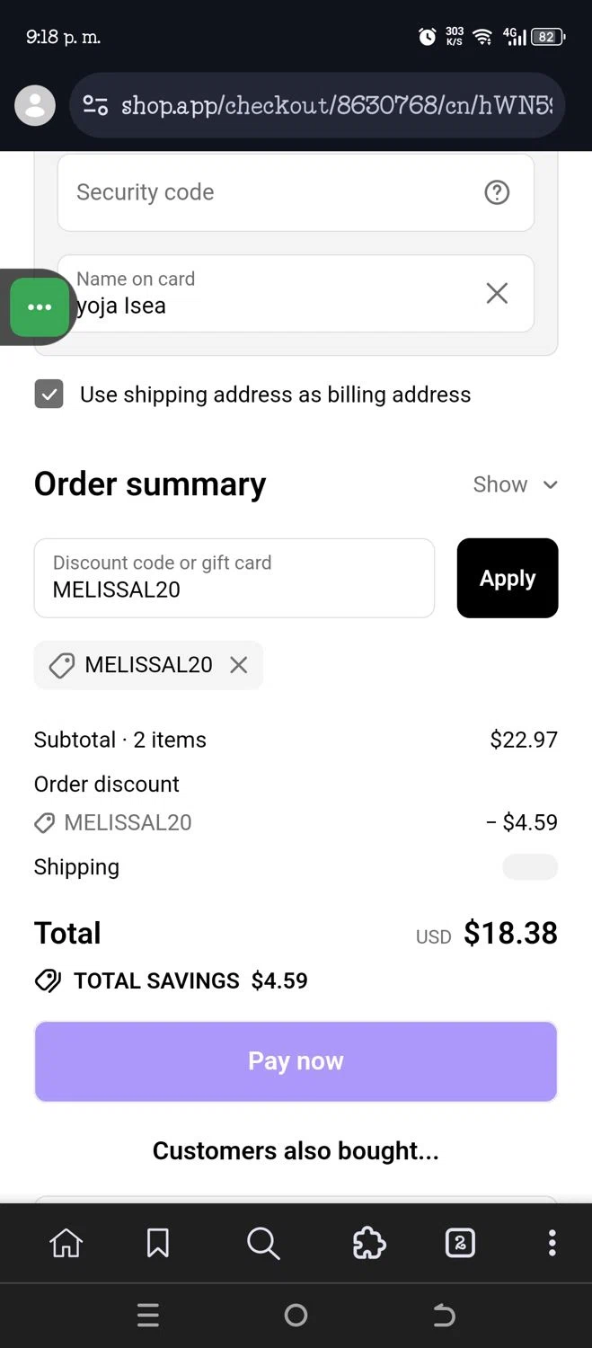 Milk Snob promo code screenshot showing code MELISSAL20 applied at Milk Snob checkout page. Uploaded by SimplyCodes community member VillaloboY on Nov 11, 2025