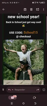 SCHOOL15 coupon verification screenshot