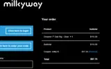 Milkyway Glass coupon verification screenshot