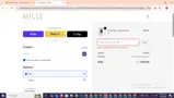 Mille coupon verification screenshot