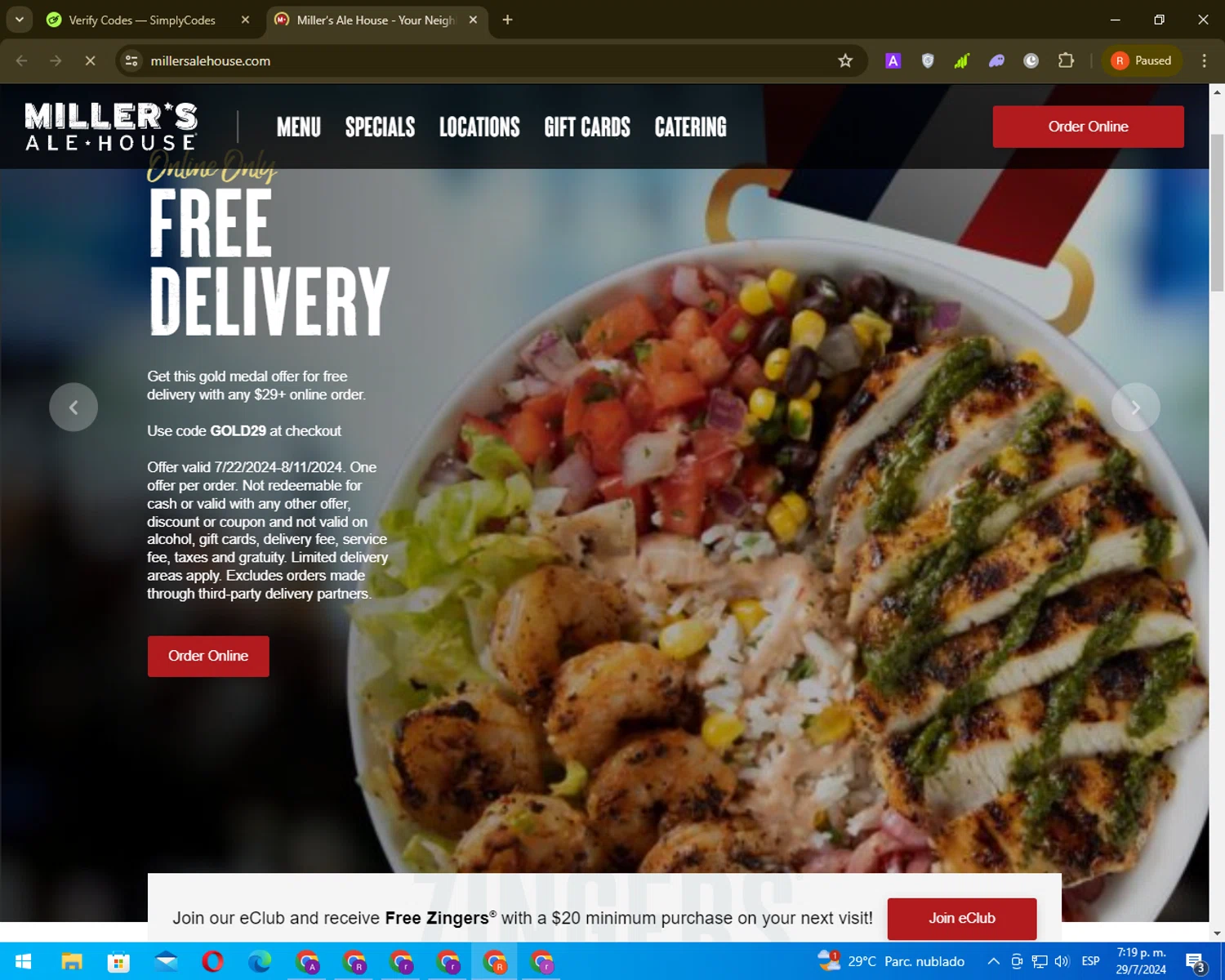 Miller's Ale House Coupons 4 Off September 2024