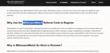 MillionaireMatch coupon verification screenshot