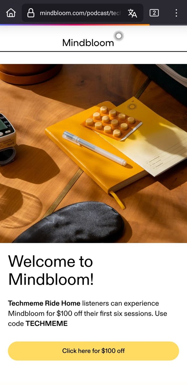 Mindbloom checkout page showing Mindbloom promo code box | Screenshot taken by SimplyCodes community member on Feb 10, 2025