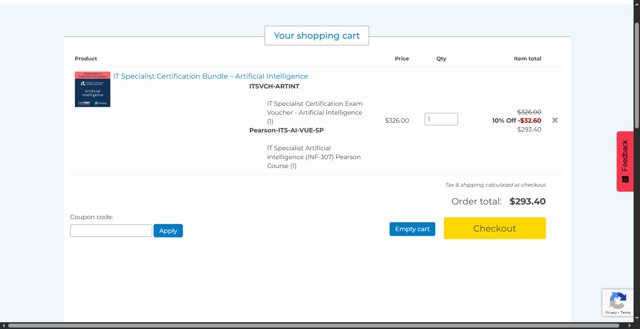 mindhub checkout page showing mindhub coupon code box | Screenshot taken by SimplyCodes community member on Aug 14, 2025