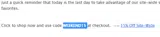 WEEKEND15 coupon verification screenshot
